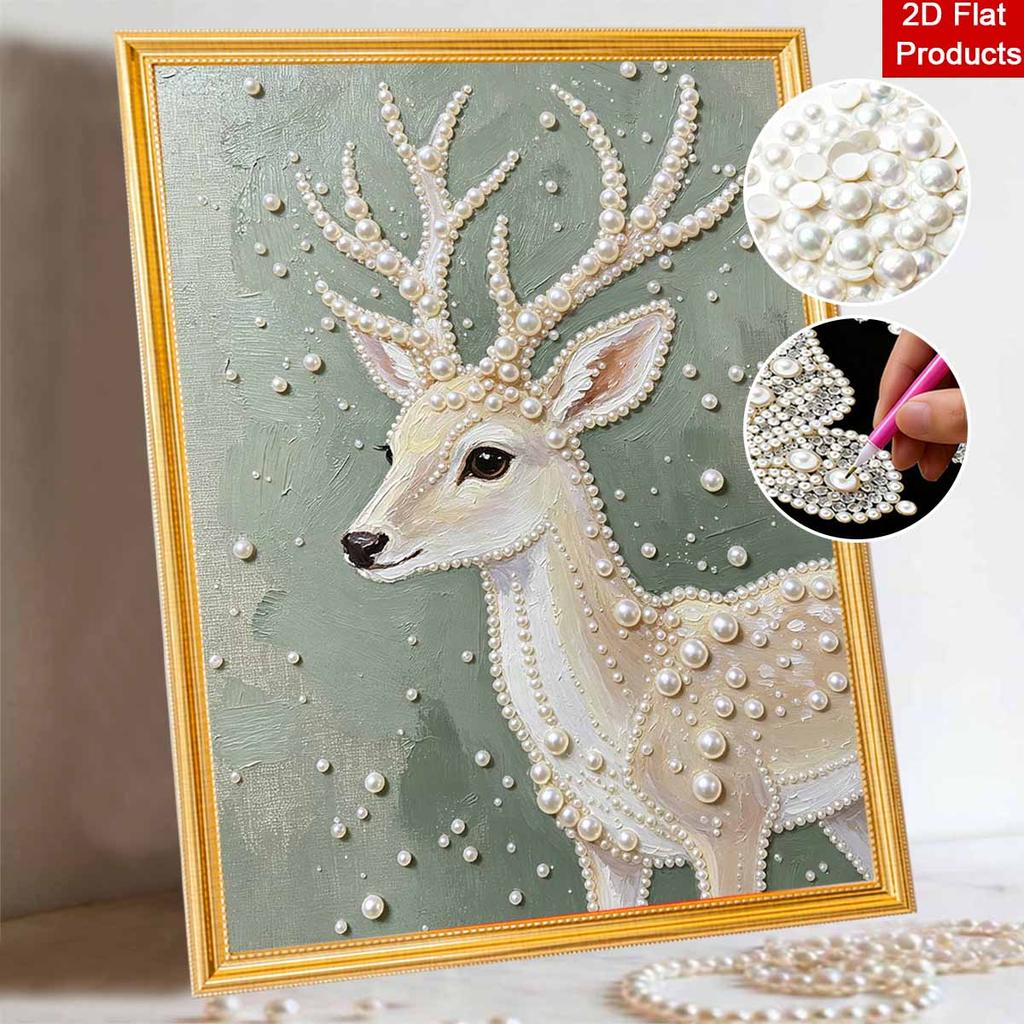 Pearl Painting Kit Deer Forest Theme Handmade DIY Home Decoration Painting