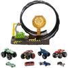 Hot Wheels (Hot Wheels) Monster Truck Big Loop Challenge Playset Vehicle Toy Playset with 4 Monst...