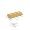 Thickened 304 Stainless Steel Rectangular Square Golden Plate Korean Barbecue Dish Sushi Flat Bottom Plate Tray Storage Tray