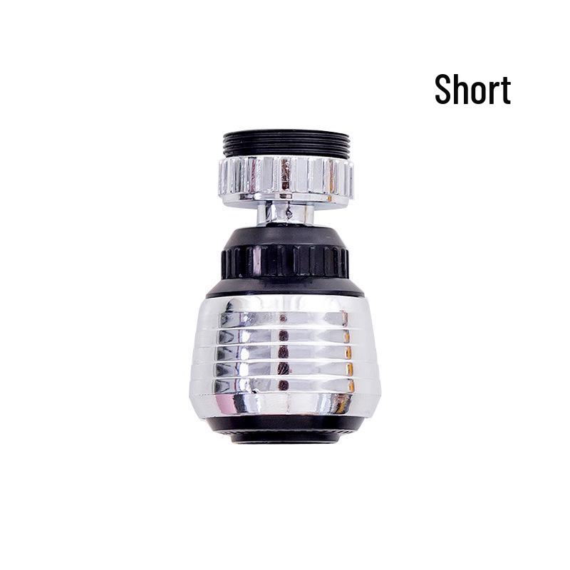 360° Rotating Anti-Splash Chrome Kitchen Faucet Aerator with Universal Joint Water Saver