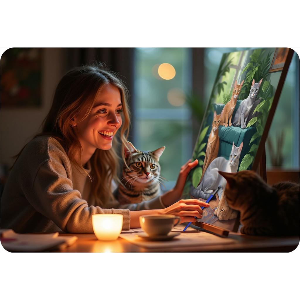 Paint By Number Picture 40X50 Cm Massido Cats