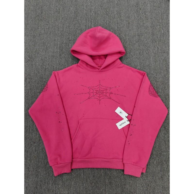 Young Thug Inspired Foam Letter 555555 Hoodie Couple Pink Sweatshirt