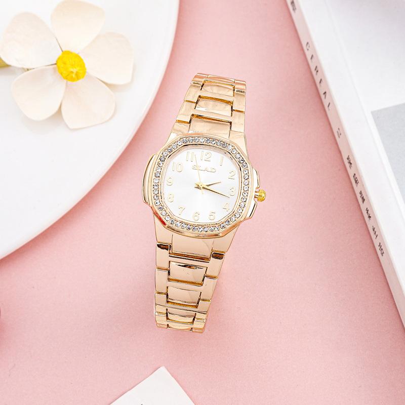 Diamant Damenuhr Business Casual Modetrend Quarz Uhr Damen Persönlichkeit Temperament Armbanduhr