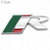 3D Metal R Logo Přední mřížka Znak zadního kufru Samolepka Samolepka pro Jag/uar X-TYPE F-TYPE XE XF XJ XJR XFR Stylingové doplňky do auta