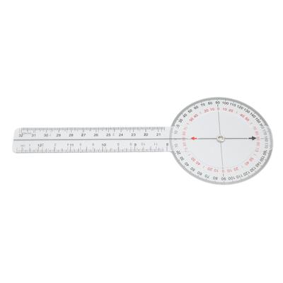 Protractor Angle Ruler Measurement Clear Scale Transparent Limb Angle Goniometer Ruler for Spinal Curvature