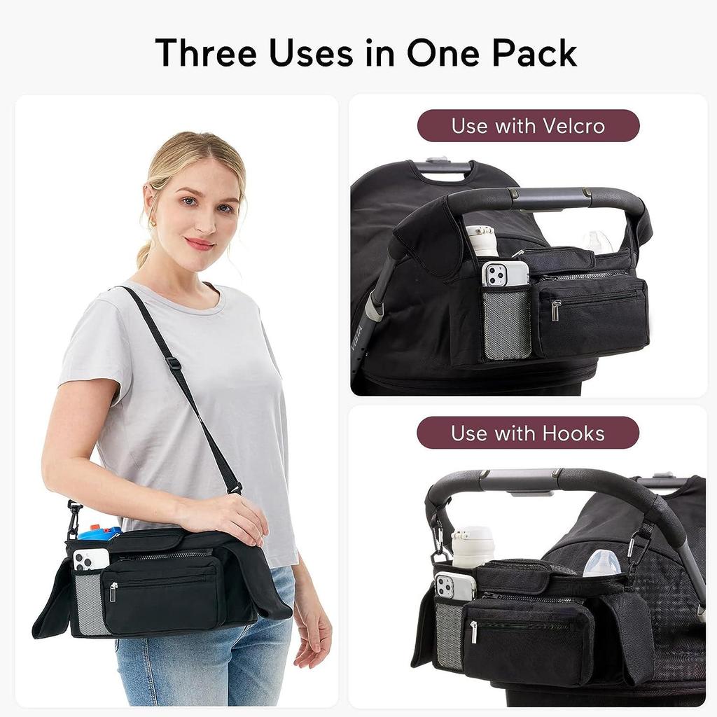 Multi-function Baby Stroller Hanging Storage & Diaper Bag with Large Capacity