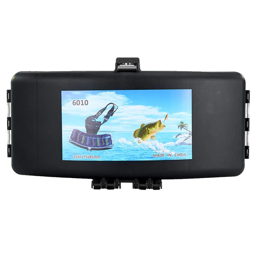 

Fishing Belt Bag Fishing Bait Storage Belt Box Large Capacity Fishing Tool Storage Box Multifunctional Fishing Accessories чёрный