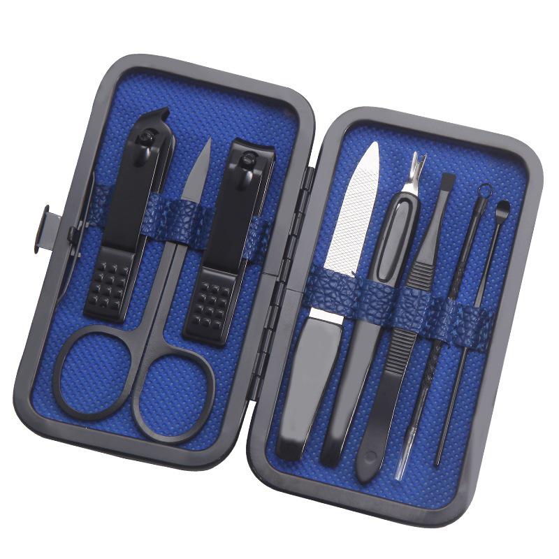 9-Piece Stainless Steel Nail Clipper & Pedicure Tool Set with Custom Logo