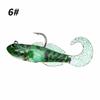 Barbless Single Hook Soft Fishing , Fish Tail Imitation for Bass & Fishing