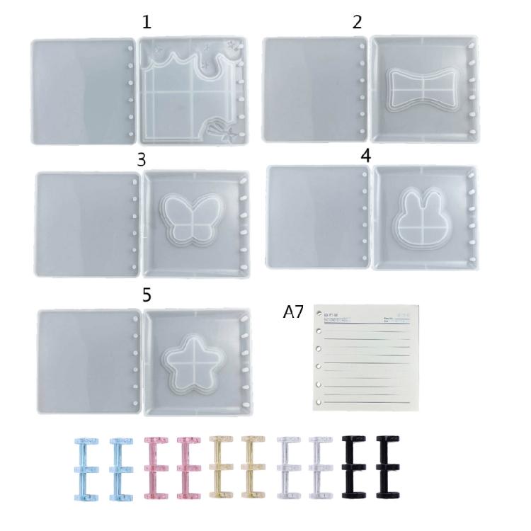A7 Notebook Cover Molds Handmade Epoxy Resin Mould DIY Crafts Jewelry Making