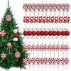 Christmas Candy Crutch Lollipop Party Decoration Christmas Ball Hanging Pendant Ornament  Red White Candy Lollipop Cane Decors