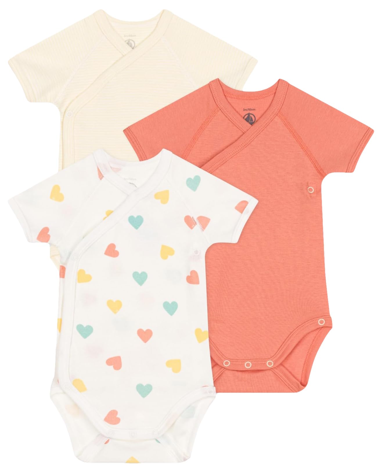 

Short sleeve matching body set of 3 A0DJO Multicolor 1 12 months 74cm [Petit Bateau]