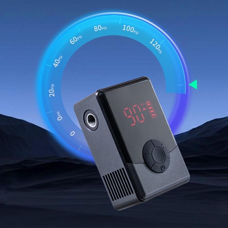 Compacts Digital Cycle Tire Inflator with Smarted Auto Stops Digital Pressure Monitor for Motor Sports Accessories