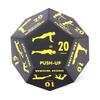 Dadi Azione Scelta Fitness Portatili a 12 Facce Leggero Giocattolo Interattivo per Esercizio Divertente Morbida Schiuma Dadi Allenamento Peso Corporeo HIIT