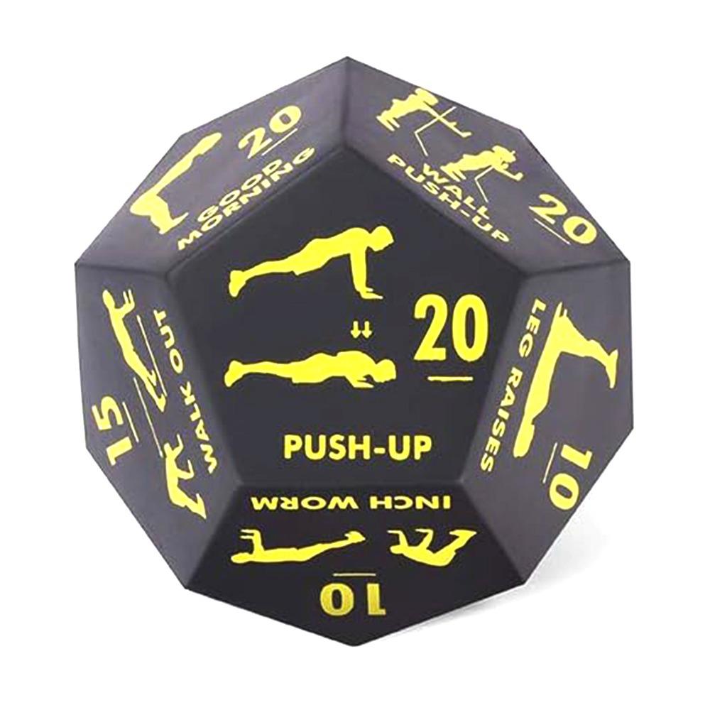 Dadi Azione Scelta Fitness Portatili a 12 Facce Leggero Giocattolo Interattivo per Esercizio Divertente Morbida Schiuma Dadi Allenamento Peso Corporeo HIIT