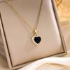 Elegant Classic Heart of the Ocean Necklace for Women, Stylish Gold Tone, Tarnish-Resistant Titanium Steel Zircon Necklace