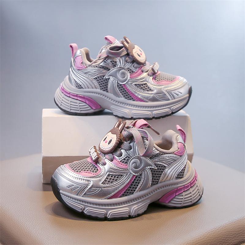 

Детская обувь Осень Девочки Универсальные Мультяшные Сетчатые Кроссовки Папы Мальчики Удобные Спортивные Туфли на Мягкой Подошве 36 фиолетовый