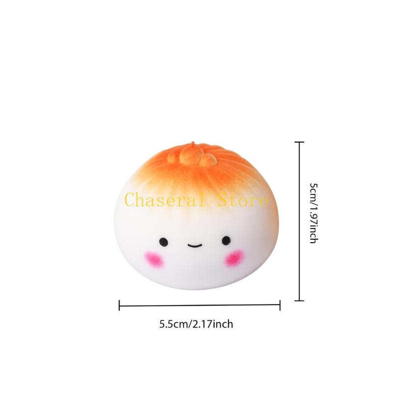 E7Ce Funny Face Baozi Stress Reliever Pocket Size Soft Squeeze Toy For Student Office