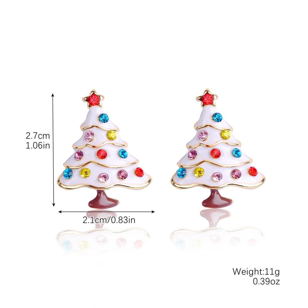 Bestseller Christmas Jewelry: Snowflake, Bell & Tree Stud Earrings Set