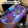 Christmas Theme Personalized Mouse Pad Custom Name Text Non Slip Desk Pad For Laptop Office Desktop