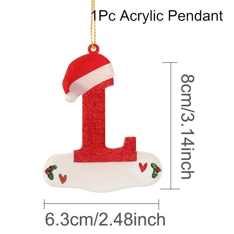 Christmas Acrylic Letter Pendant 2026 Merry Cristmas Decoration for Home Xmas Tree Hanging Ornaments Navidad Natal New Year 2026