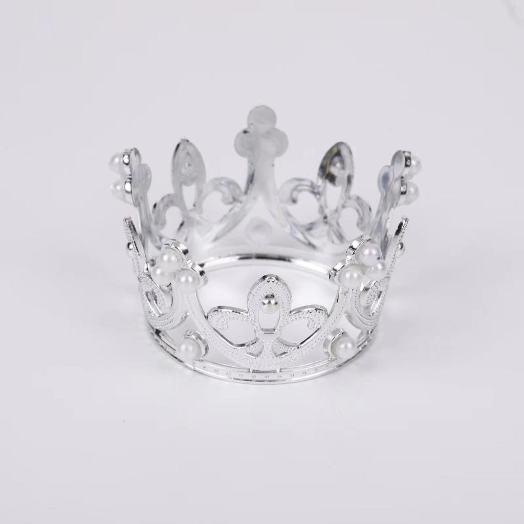 Children's Princess Cake Decorating Mini Pearl Crowns