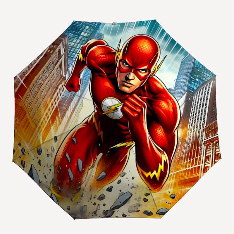 1pc Flash Superhero Automatic Open/Close Umbrella - 8-Rib Stability - All-Season Everyday & Formal Use  Yy251022007