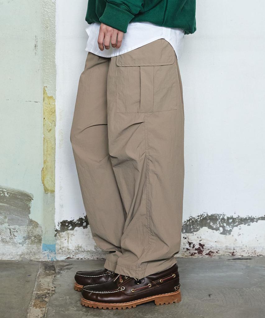 UNION BALANT Nylon Stopper Pants Camel