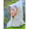 Children's Stormproof Long Rain Cape with Backpack Compartment - Medium & Large Sizes for School