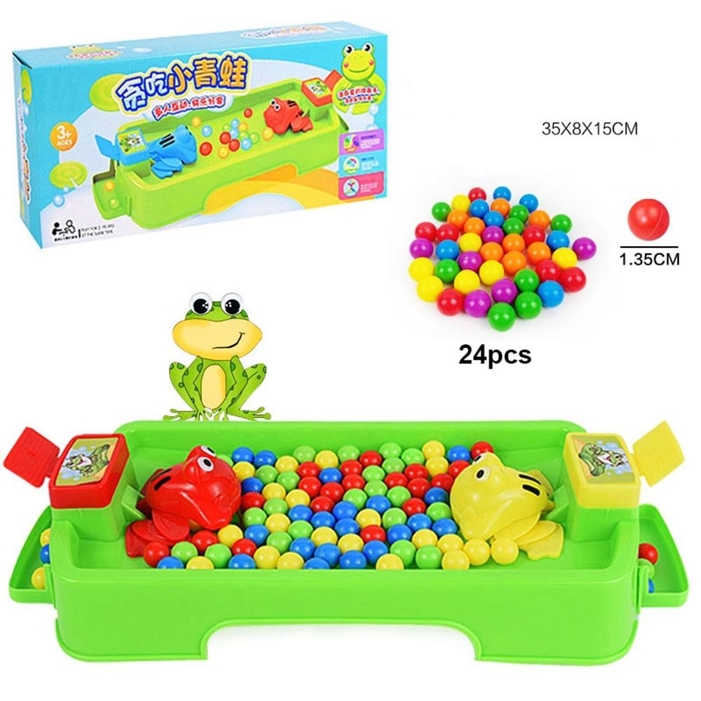 Colorful Beads Frog Snatching Bean Plastic Children's Interactive Puzzle Toy  Party Game