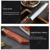 WXCOO Stainless Steel Kitchen Knife Utility Knife for Cooking Santoku Meat Cutting Hand Forged Butcher Chef Fruit BBQ Tools