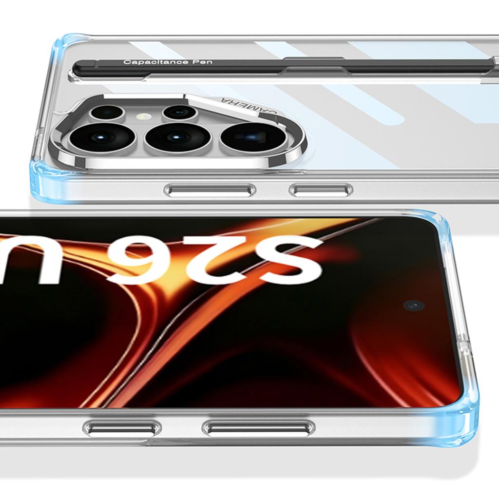 GKK For Samsung Galaxy S26 Ultra Case Crystal Clear TPU+PC Shockproof Phone Cover with Stylus