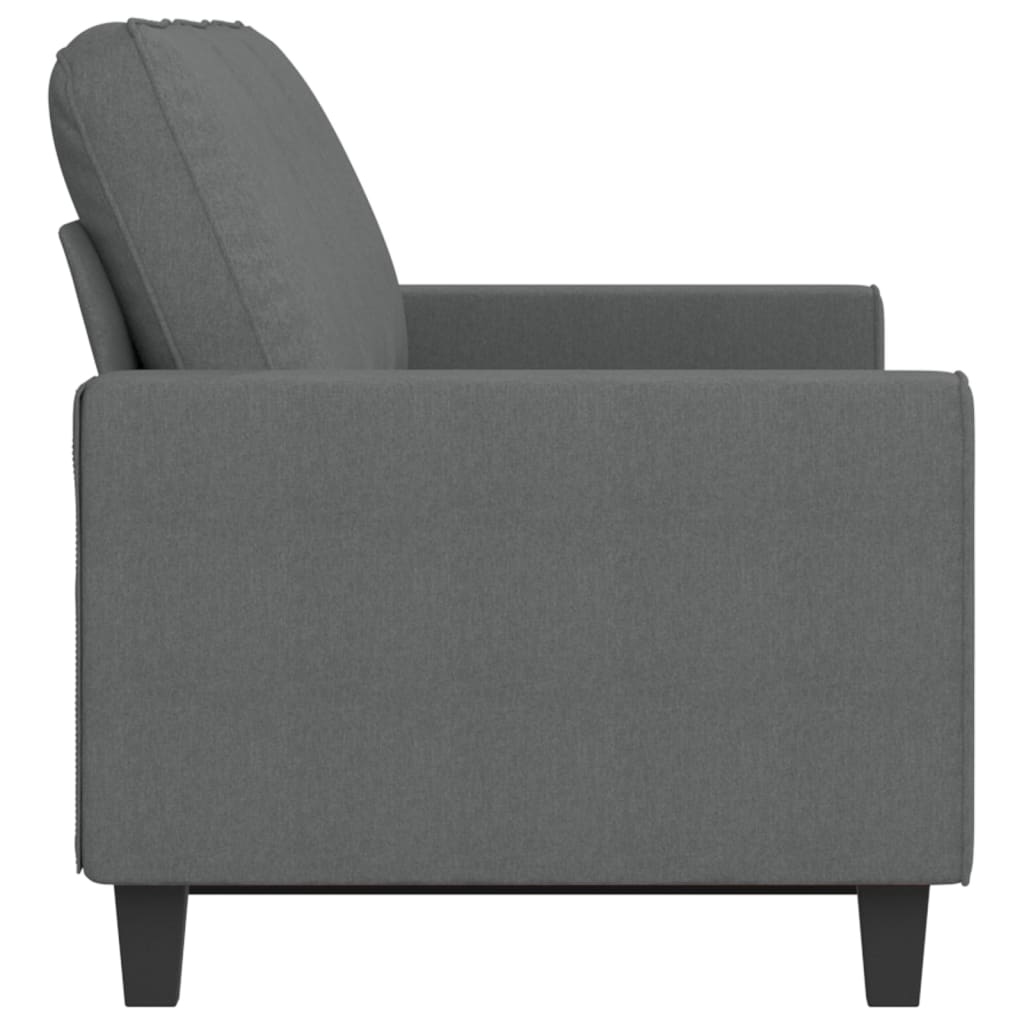 Vidaxl 3-Seater Sofa, Dark Grey, 180 Cm, Upholstered In Fabric