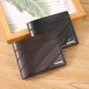 Men's Wallet Short Casual Fashion Simple Thin Leather Clip Blue Large Capacity Men's Wallet Card Bag Change Bag