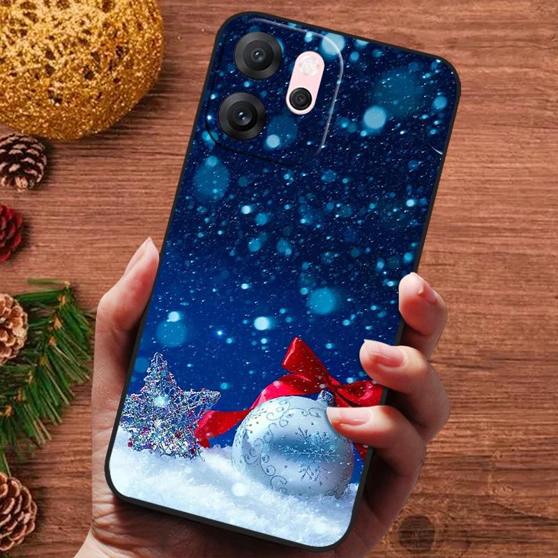 Świąteczne malowane etui na OPPO Reno 14F 14 F Reno14FS Etui Silikonowe Miękkie Etui na Telefon na OPPO Reno 14 13 Pro FS Capa Fundas