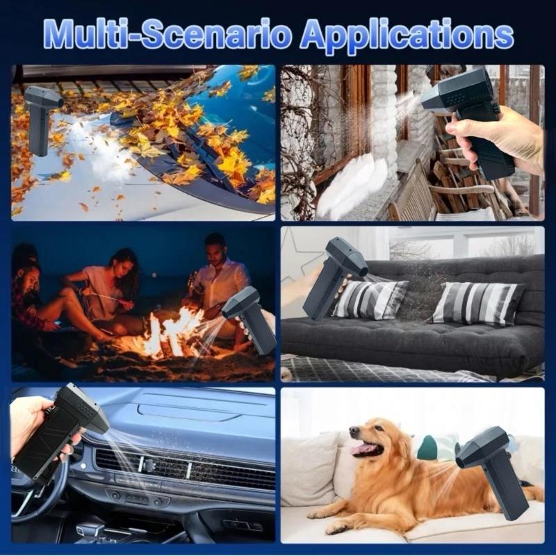 Compressed Electric Air Duster 130000RPM Rechargeable Cordless Multifunction Fan for Computer Keyboard Car Dry Blower