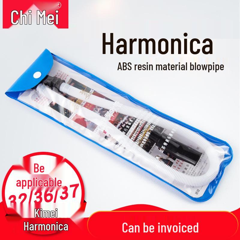 Chime Harmonica Keyboard Instrument - 25/32/36/37/41 Key with Long & Short Blowpipe Set PVC