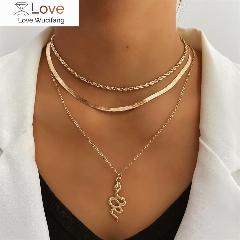 

Ifmia Винтажное ожерелье с подвеской в виде змеи для женщин и девочек Kpop Charm Snake Chain Choker ожерелье для женщин Ювелирные изделия в подарок на вечеринку