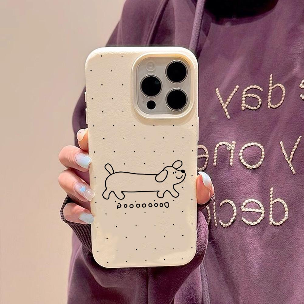 Skin-feel Phone Case for iPhone 11 13 16 Pro Max iPhone XR XS Max 14 15 Pro Max 12 13 Pro Max 16 Plus 13 Pro 14 Pro Cartoon Painted Macaron Colors