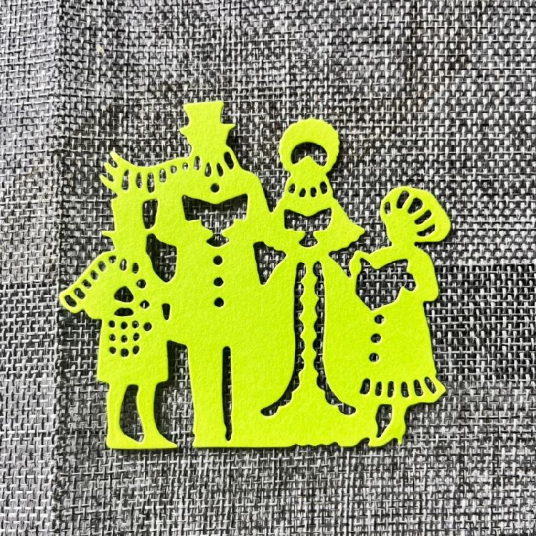 1Set Four Human Metal Cutting Dies DIY Stamps Embossing Scrapbooking Decoration