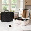 Deluxe Portable LED Makeup Case with Mirror, Large Capacity, Suitcase Compatible