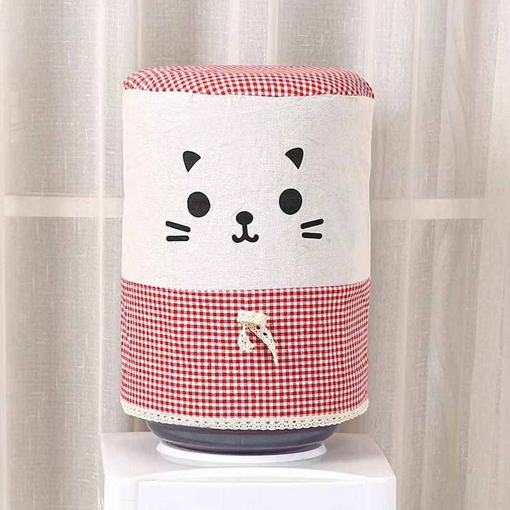 1Pcs Reusable Water Dispenser Cover Cat Pattern Barrel Dust Cover New Bucket Sleeve