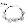 Adjustable Daisy Crown for Girls Sunflower/Daisy Wreath Headband Women Girls, Flower Headpiece, Daily Wear Silk Beach Photography Summer Dress