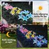1PC Solar Garden Lights Outdoor Lily Flower Lights Solar Lilies Waterproof for Garden Decor Yard Patio, Gifts for Women Mom