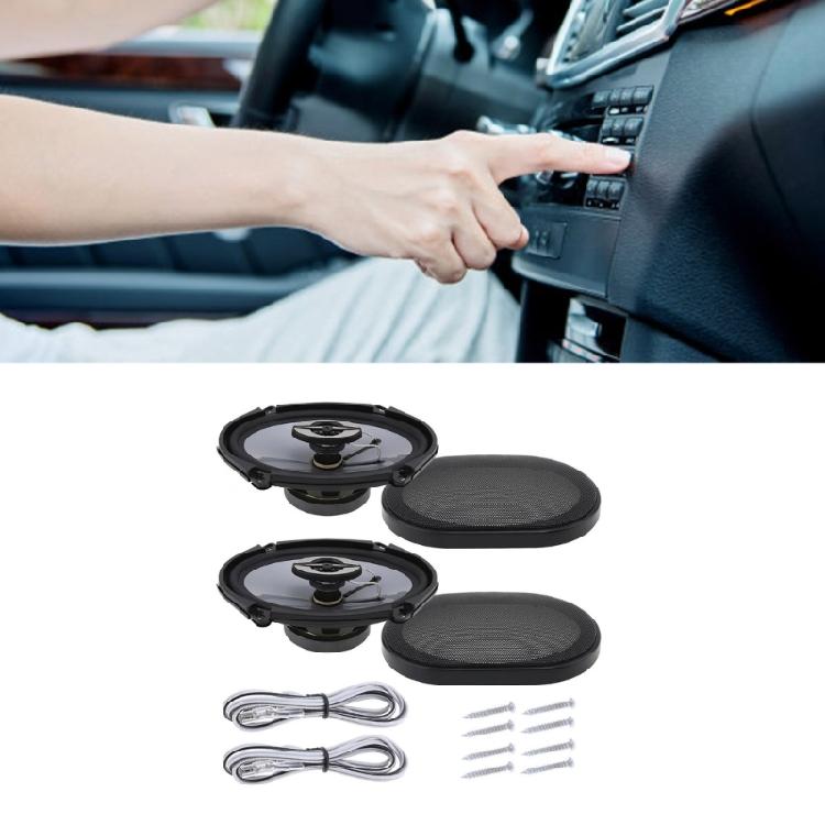 Coaxial Car Stereo Speakers Powerful Bass 380W, High Middle Tones with Easy Installation Suitable for Various Vehicles