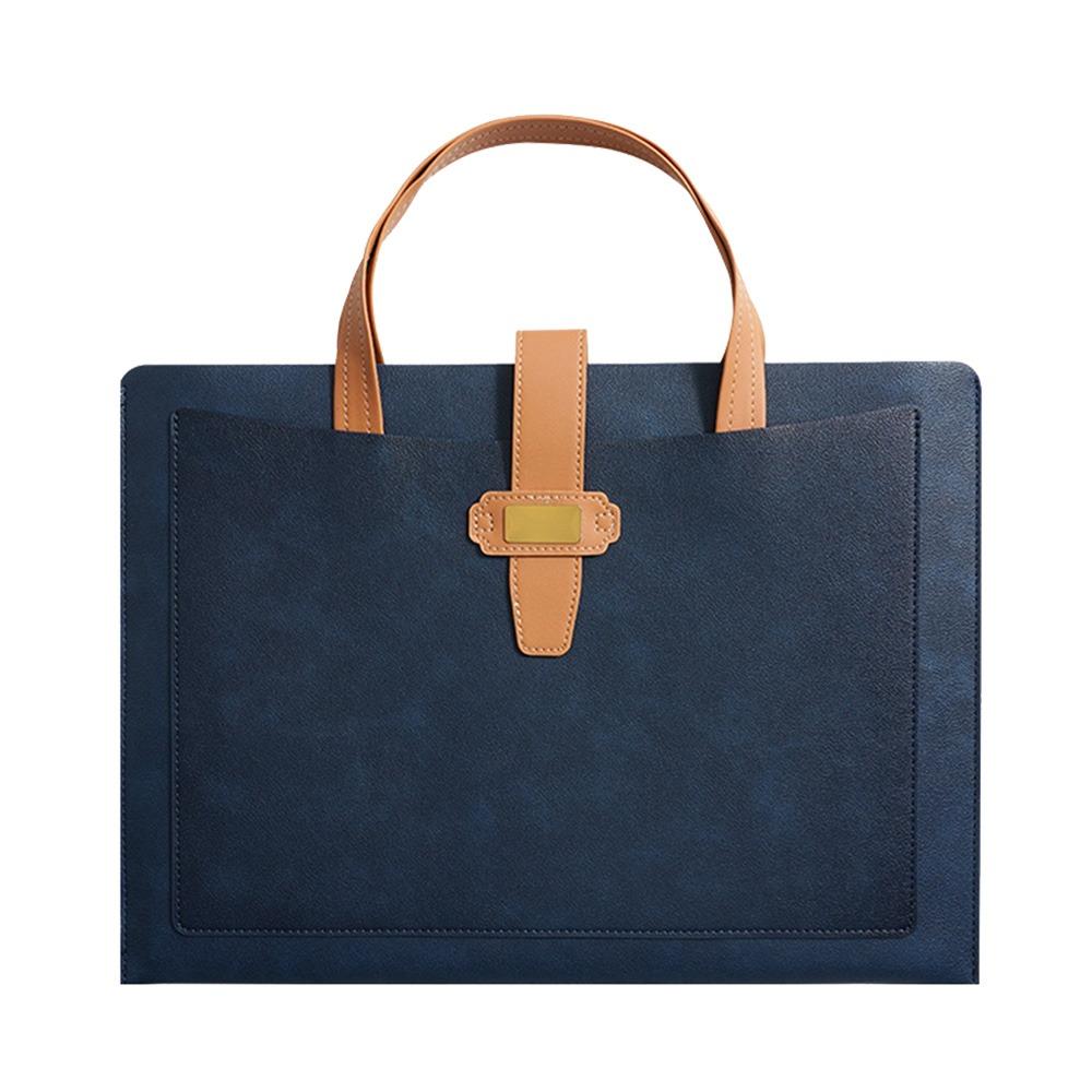 A4 Size File Folder PU Business Bag New Business Briefcase School Office Supplies