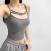 Spicy Girl Detachable Bow Padded Stretch Camisole - Women's Summer Sleeveless Top