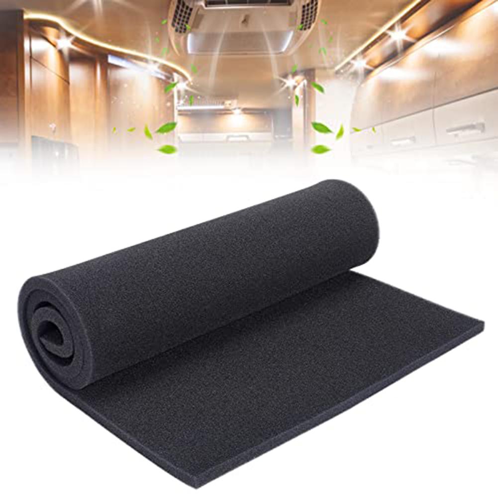 Activated Carbon Filter Sponge Replacement Filter Sponge Sheet Black Air Conditioner Filter Particle Collection