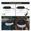 9 Led Solar Led Wall Lamp 110 Lumens Super Bright Ip55 Waterproof Outdoor Fence Light For Eaves Garden Pathway