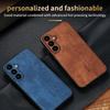 EUCAGR Bumper Coque PU Leather Phone Case For Samsung Galaxy S26 S25 S24 S23 S22 S21 S20 Plus Ultra FE Soft Shockproof Cover